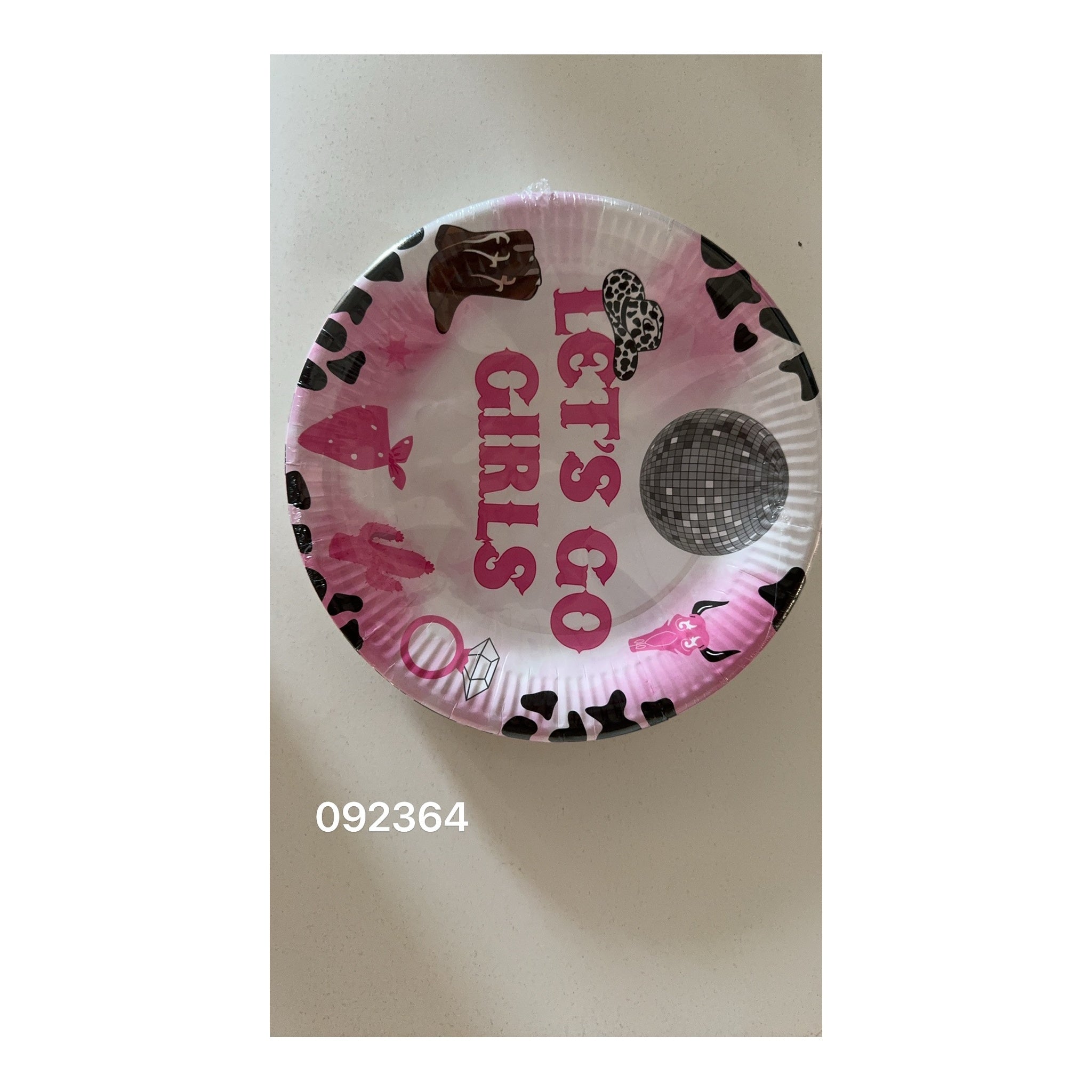 9" Plts 24 ct Cowgirl 24Pk/Cs
